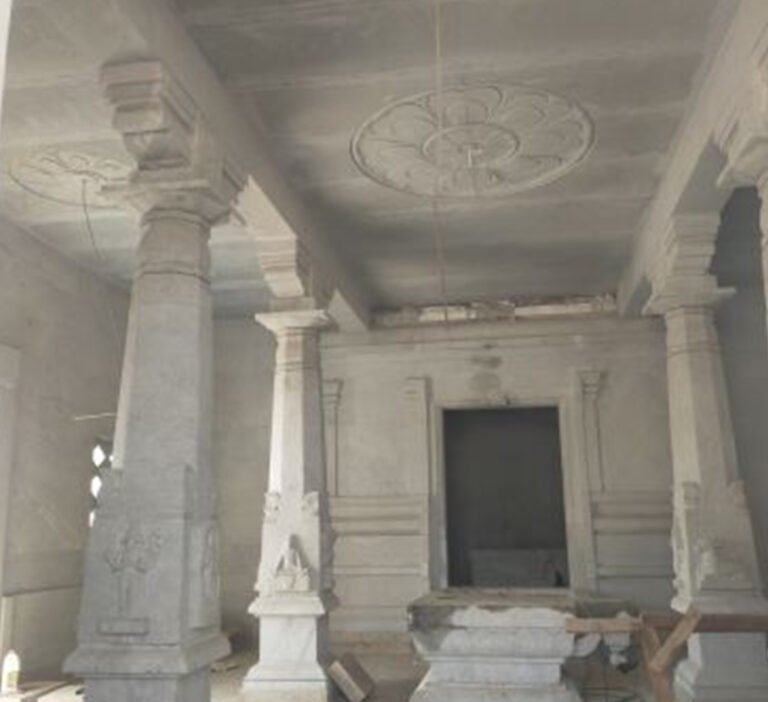 Construction of Anjaneya Temple at Yaggadahalli, KR Pete Taluk